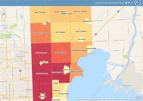 Cities in Macomb County, Michigan by Population (2024).